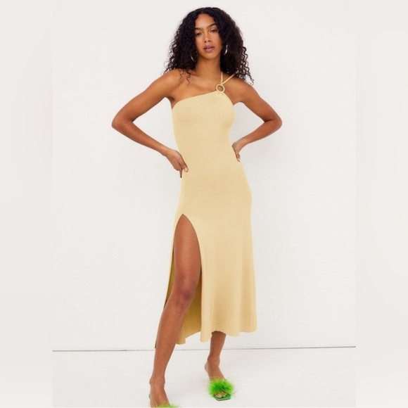 For Love And Lemons Dresses & Skirts - For Love & Lemons NWT Keisha Maxi Dress / Tan / Size XS 💛🍋